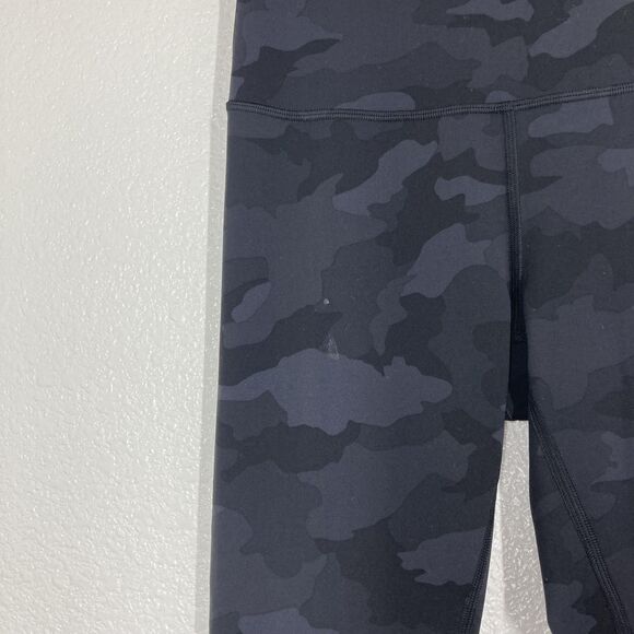 Lululemon Pants Womens 6 Black Camo Align High Rise Leggings Yoga Athletic Gym - Picture 12 of 14